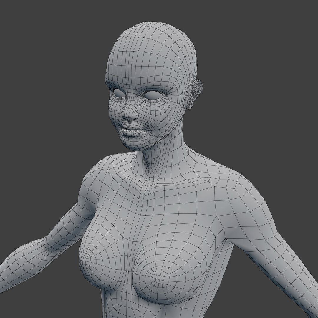 Characters Woman Base Female Model - TurboSquid 1174830