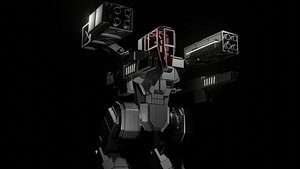 3D Sci Fi War Mech Machine
