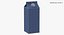 Milk Carton Type 01 XL Blank Blue Green and Red Label 3D