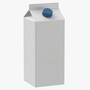Milk Carton Type 01 XL Blank Blue Green and Red Label(1)