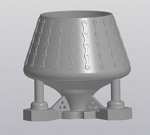 3D model Planter Penholder Techno space