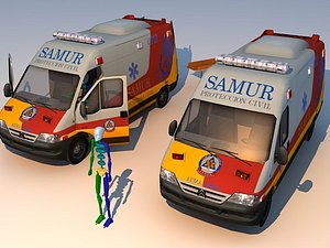ambulance vehicle 3d model