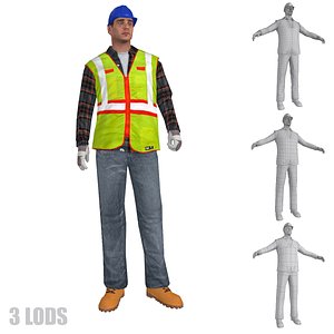 Worker S3 LOD's Rigged