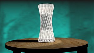 3D vase cristal