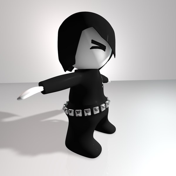 Caráter emo 1 Modelo 3D - TurboSquid 655451