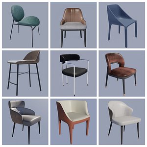 Restaurant Chair Collection 9 Model 3D model