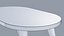 Capsule Coffee Table White Marble wooden table Low Poly PBR 4K Textures