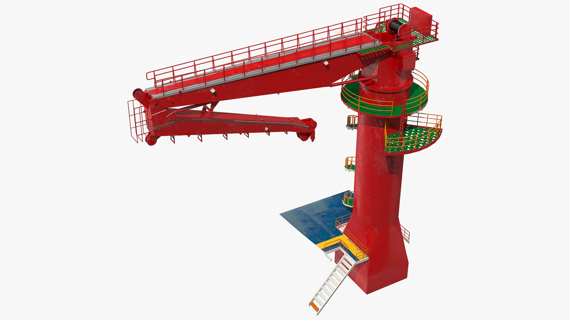 Hydraulic Crane 3D model preview