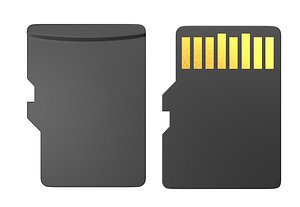 Micro SD Card PBR 3D model