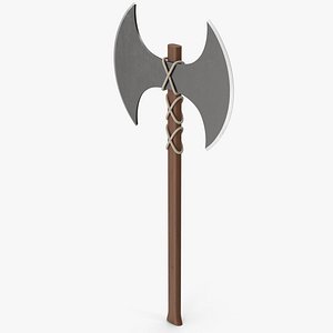 Medieval Double Blade Battle Axe