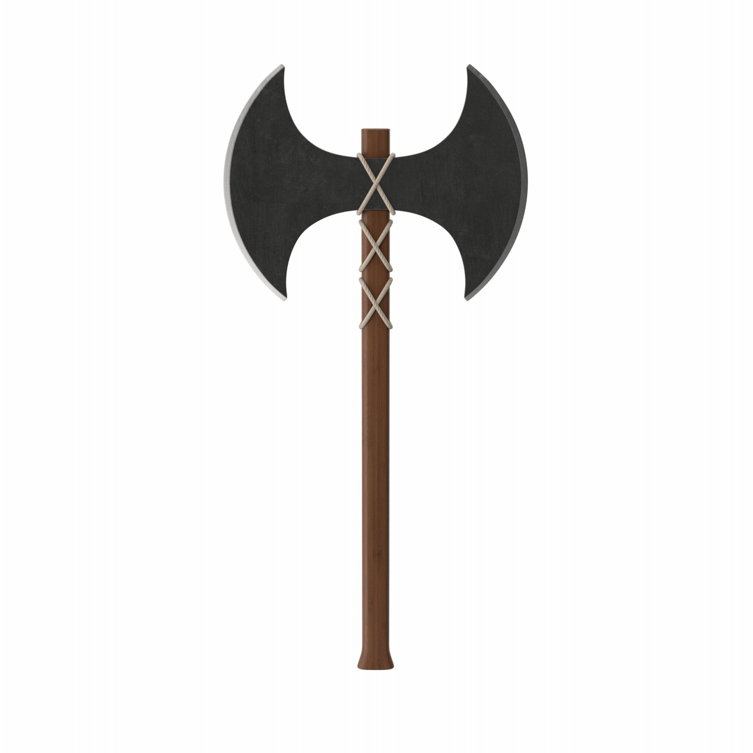 Medieval Double Blade Battle Axe 3D Model - TurboSquid 2229490