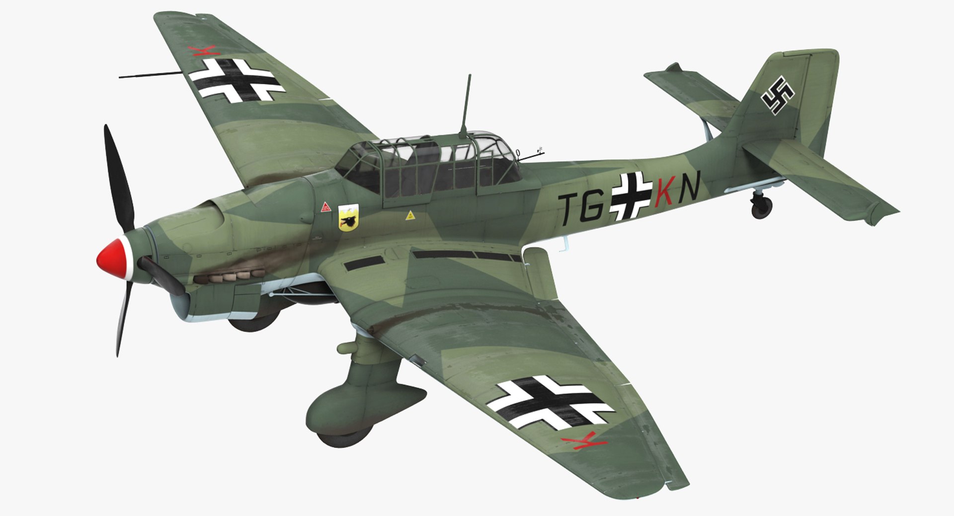 Junkers Ju 87 German Dive Bomber 3D model preview