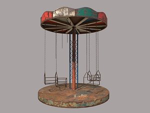 3D rusty carousel