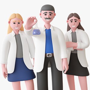 Scientists - Rigged Characters 12 Animations