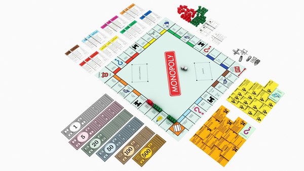 modelo 3d Conjunto de juego de monopolio - TurboSquid 1533266