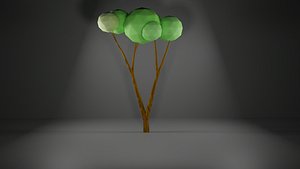 3D low-poly-trees
