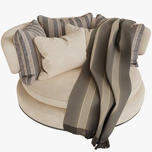 3D Amoenus soft round Sofa