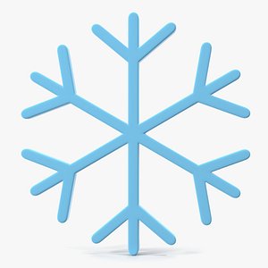 Snowflake Emoji 3D model