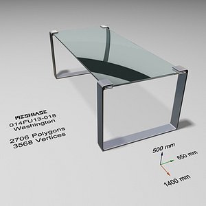 3d table glass - model