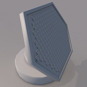 3D model spaceship antenna