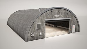 Military Hangar model