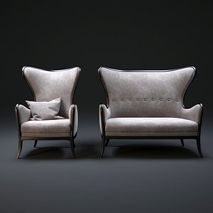 3d mobilidea armchair sofa model