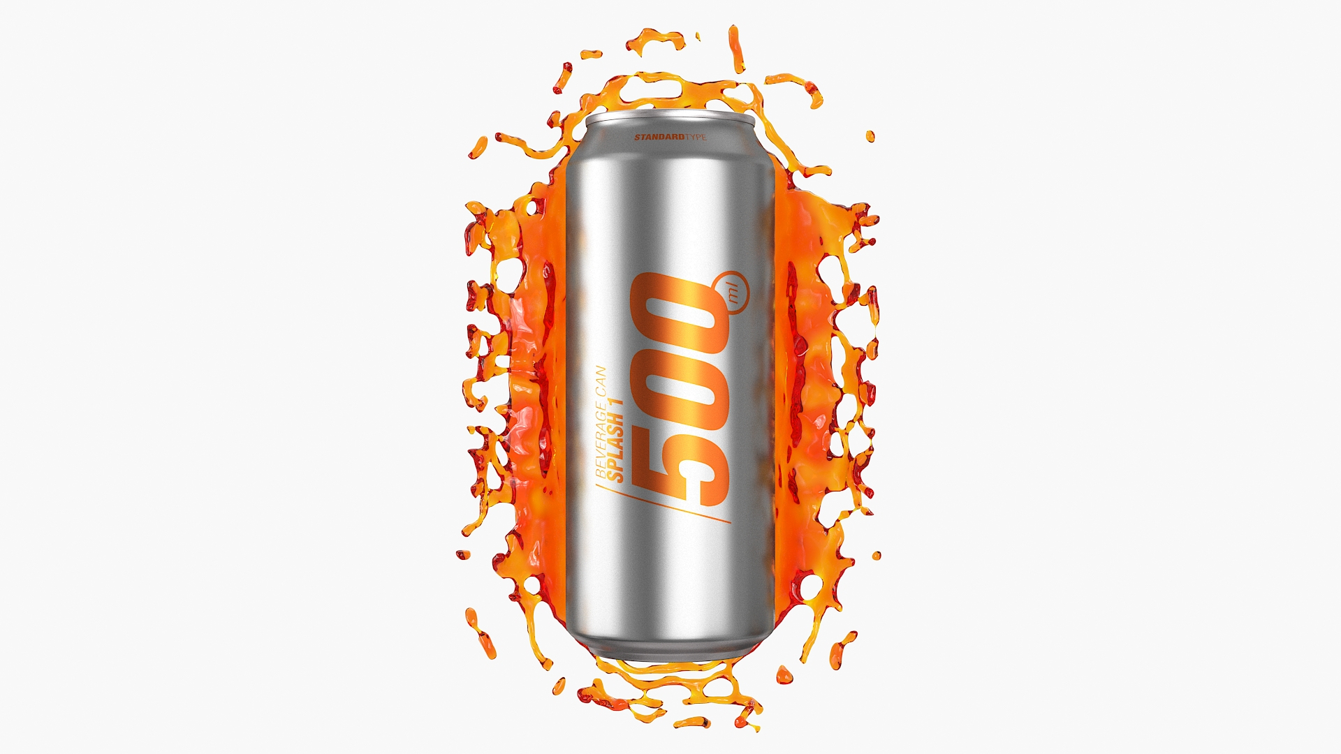 3D Splash 1 Standard Can 500ml - TurboSquid 1717464