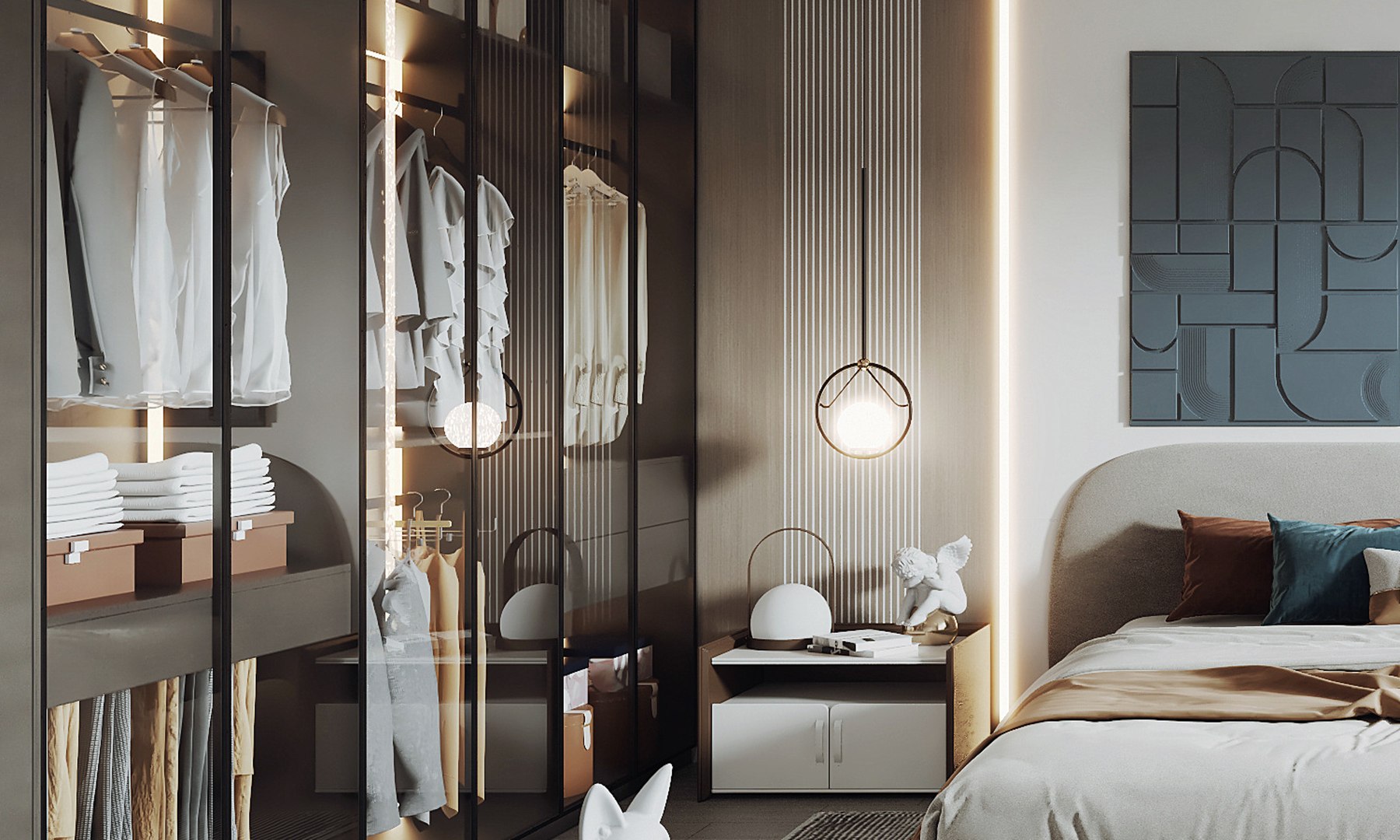 Modern bedroom model model - TurboSquid 2056730