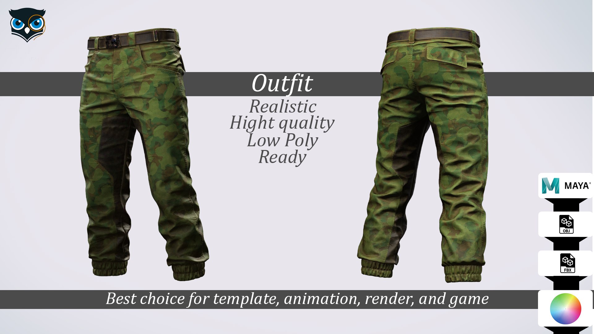 3D Military Camo Pants model https://p.turbosquid.com/ts-thumb/dn/6J4Uj1/gt/arttemp/png/1758031871/1920x1080/fit_q87/11a36258f6918cbdf3799f861ca70ad9e6d47c6f/arttemp.jpg
