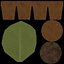 3D small potted plants model