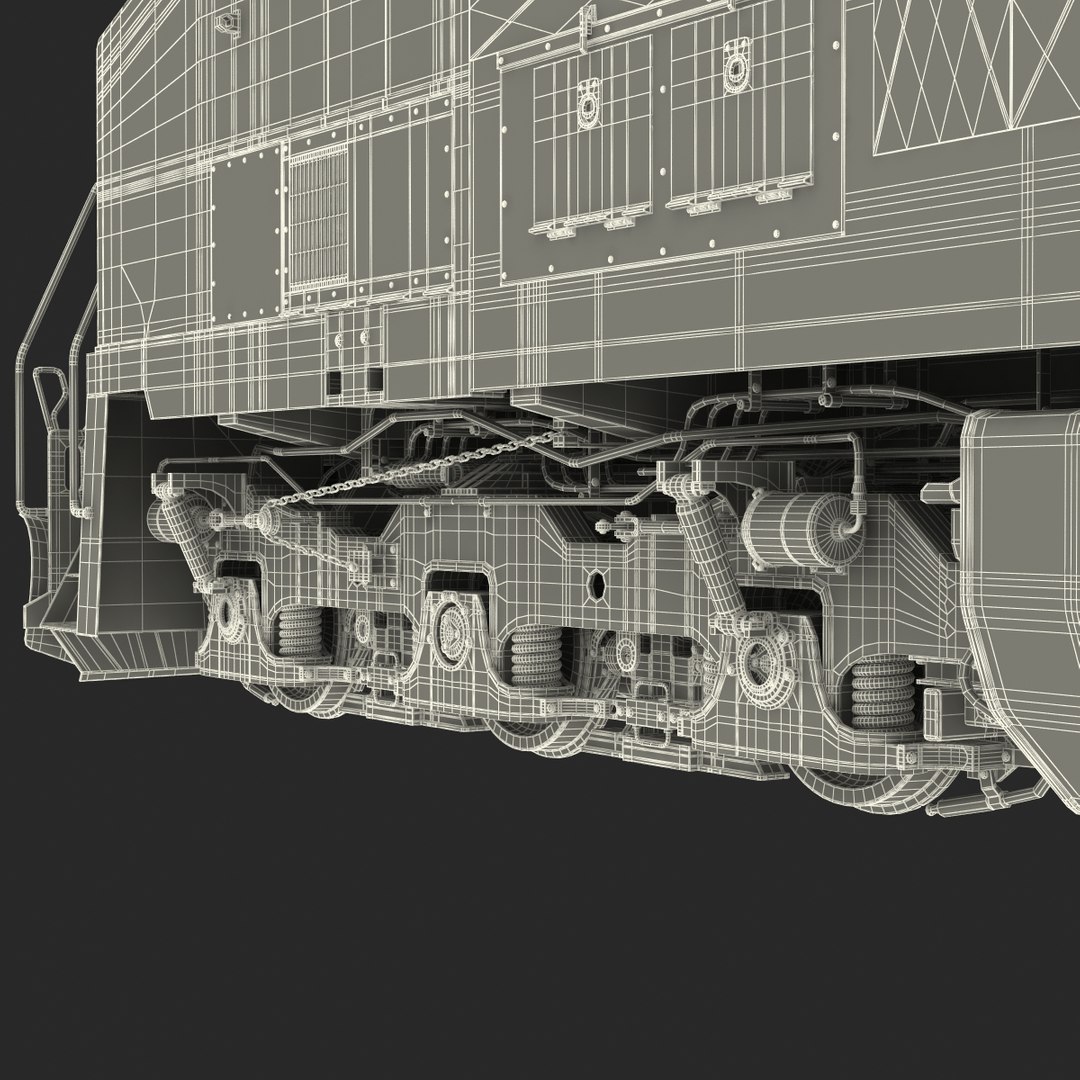 locomotive es40dc canadian pacific 3d model