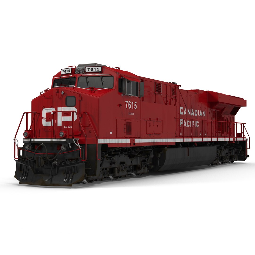 Locomotive ES40DC Canadian Pacific 3D model preview