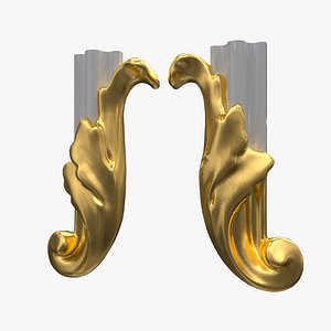 3D Plaster Decorative Bow DS248