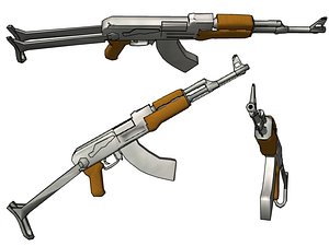 free lwo mode aks-47 assault rifle