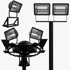 Flood Light Tower 3D model