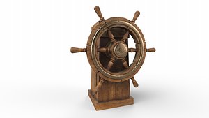 Ship steering wheel Ship Wheel 3D