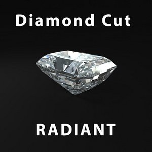 radiant diamond cut 3d model