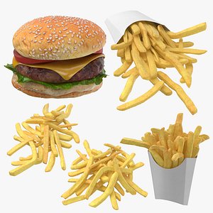 Hamburger and Fries