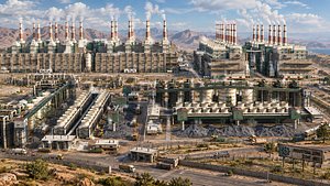 Industrial Power Plant Pack Factory Cooling Towers Tanks