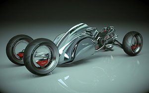 T Bike Four Wheel 08 3D model
