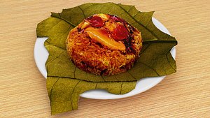 3D Glutinous Rice Lo Mai Gai model