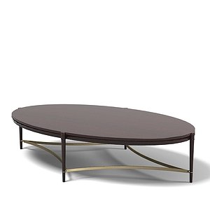 baker thomas pheasant modern contemporary oval coffee table 7855