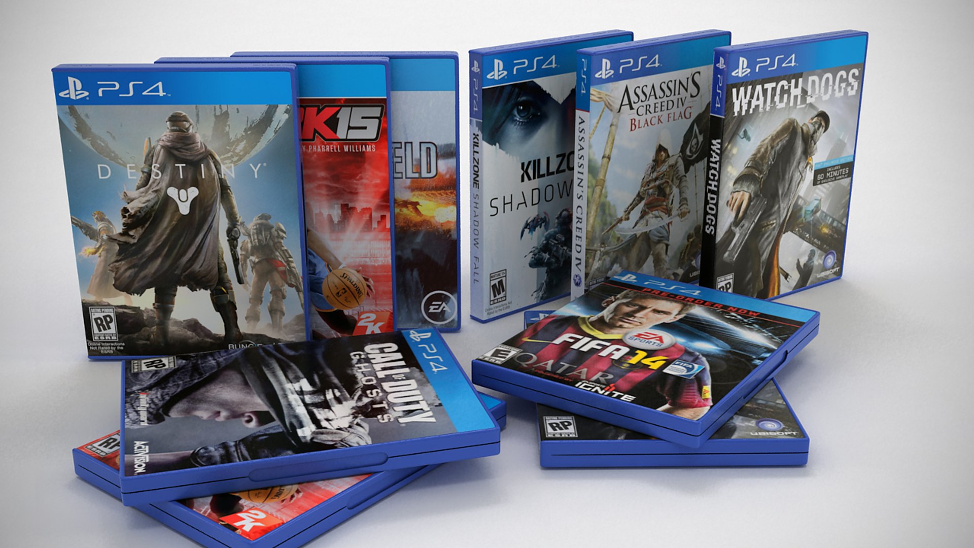 3d Ps4 Gamecase Model