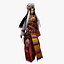 Stylized Tibetan Princess Character Ethnic girl