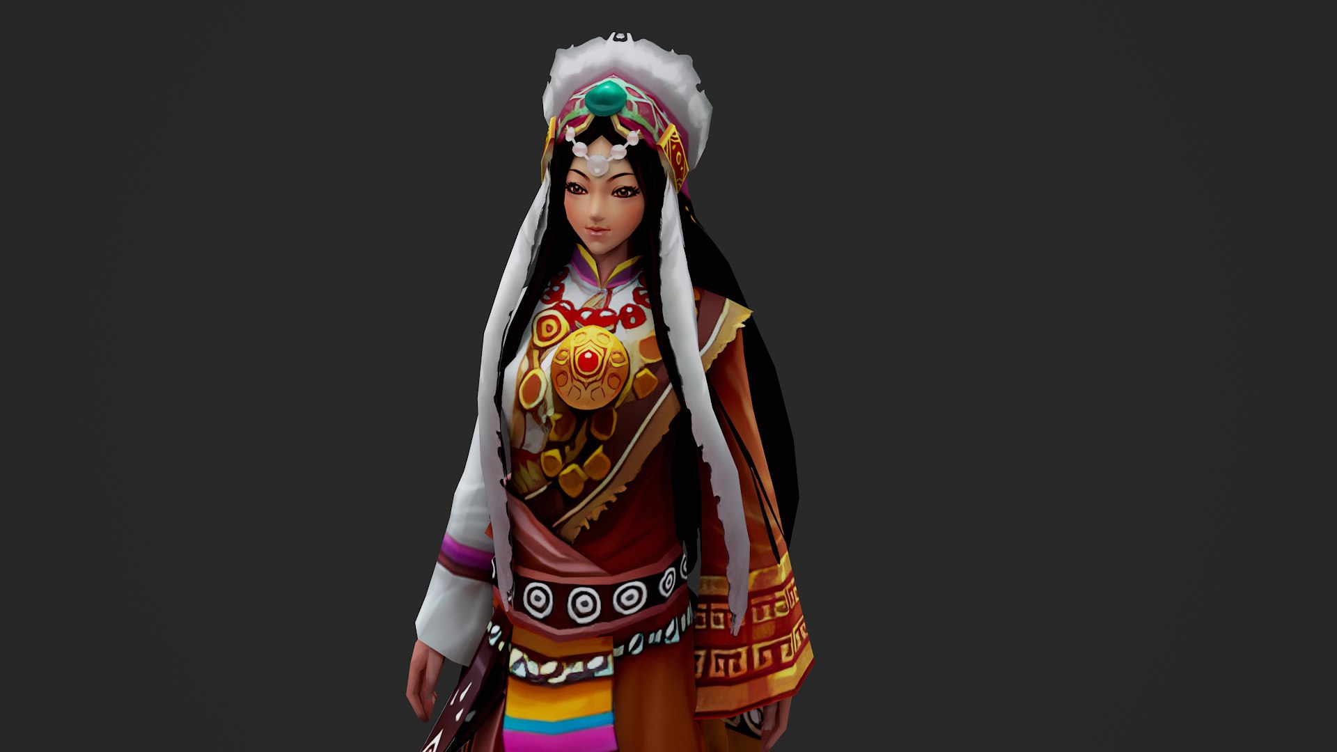 3D Stylized Tibetan Princess Character Ethnic girl https://p.turbosquid.com/ts-thumb/dn/aRGz14/hL/untitled01_003/png/1758460485/1920x1080/fit_q87/9895f58d9229a0f0972d961b8f265b4673bd9b9e/untitled01_003.jpg