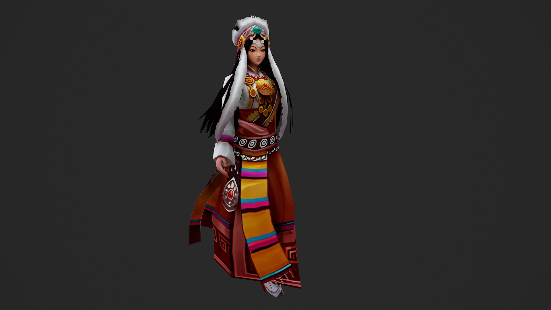 3D Stylized Tibetan Princess Character Ethnic girl https://p.turbosquid.com/ts-thumb/dn/aRGz14/l8/untitled_001/png/1758460485/1920x1080/fit_q87/682cf68894b72de4bc6f55599e1ee579cc3dc08b/untitled_001.jpg