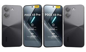 3D Xiaomi Poco X8 Pro Black model