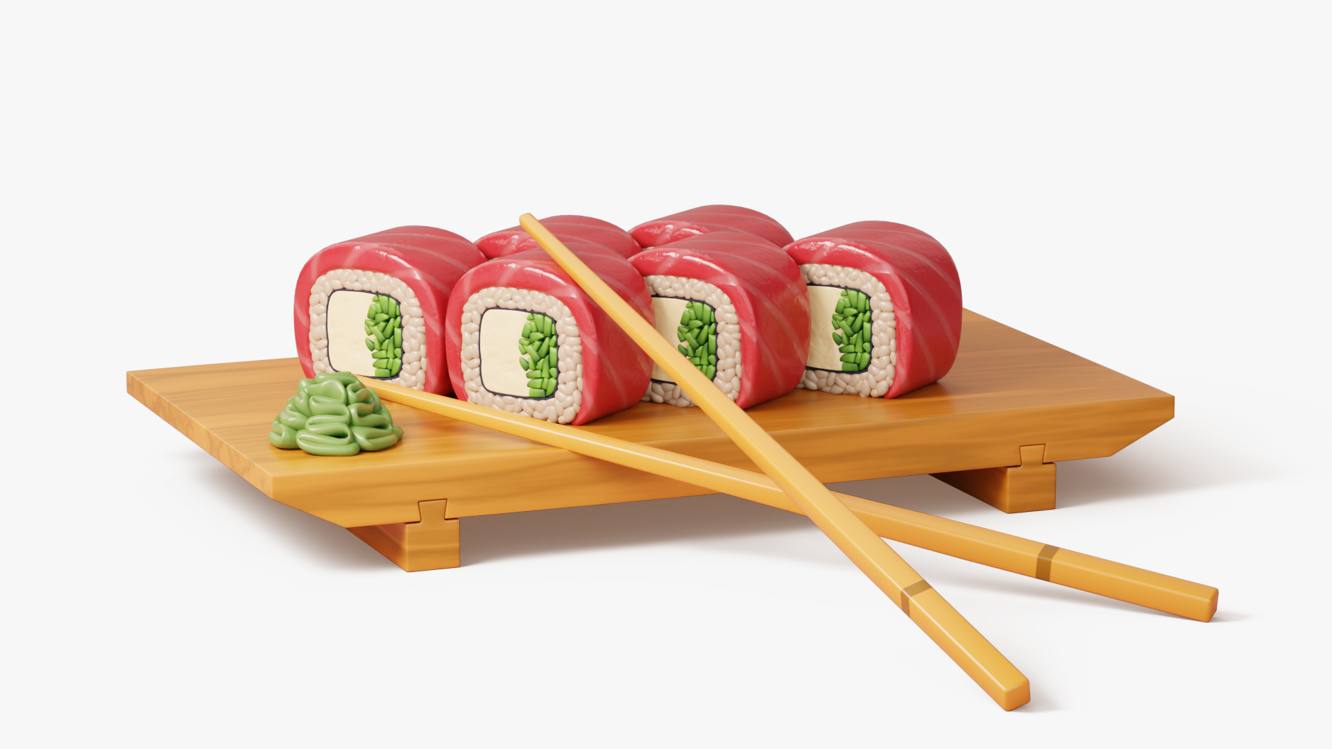 3D Tuna Roll Set model https://p.turbosquid.com/ts-thumb/dn/gW1rZu/oM/tunaroll/jpg/1771951149/1920x1080/turn_fit_q99/126d31b9ba23c30186848b2b20f1a2bc3c9bdad5/tunaroll-1.jpg