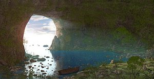 3D cave fantasy