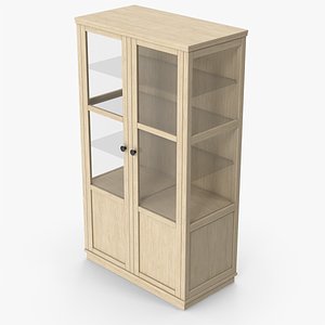 Wooden Display Cabinet 3D model
